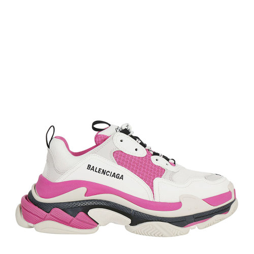Balenciaga/巴黎世家 女士Triple S時(shí)尚拼色厚底老爹鞋低幫運(yùn)動(dòng)鞋休閑鞋女鞋 524039-W09OM-9021