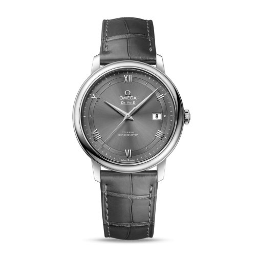 OMEGA/歐米茄 碟飛系列 典雅 同軸腕表 精鋼表殼 皮表帶 自動(dòng)機(jī)械 男士腕表 424.13.40.20.06.001