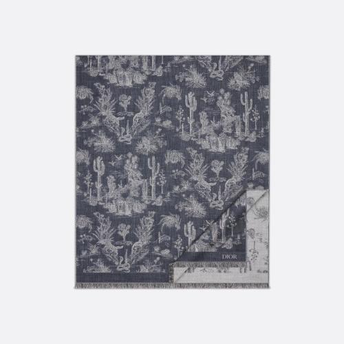  DIOR迪奧 22年秋冬 男士 圍巾 CACTUS JACK DIOR 披肩 28E0001A0646_C580
