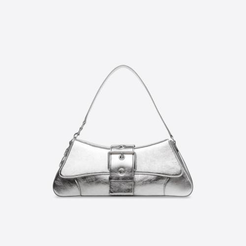  BALENCIAGA巴黎世家 22年秋冬 女士 單肩包 LINDSAY大號波紋鏡肩帶包 701143210C78110