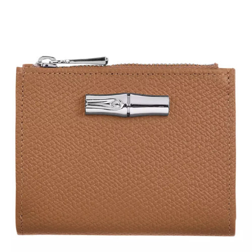 Longchamp/瓏驤 女士純色粒面牛皮短款雙折拉鏈按扣開(kāi)合錢(qián)夾錢(qián)包卡包女包 30009HPN 多色可選