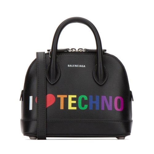 Balenciaga/巴黎世家 19年春夏 logo 手提包 女包 女性 貝殼包 黑色 斜挎包 5506460K1Z3 1000