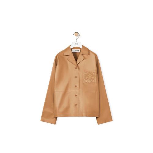  LOEWE羅意威 22年秋冬 女士 長袖襯衫 Anagram pyjama shirt in nappa S359Y31L03-5542