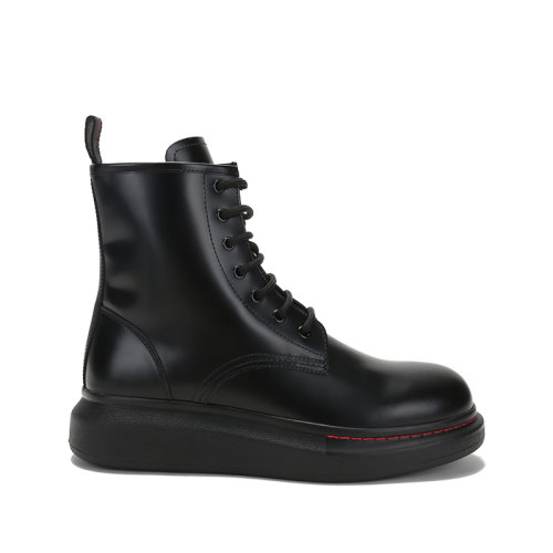 Alexander McQueen/亞歷山大麥昆 男士皮革系帶靴子短靴 586191 WHX51