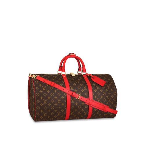  LV路易威登 22年秋冬 女士 旅行包 SAC KE*w*EPALL BANDOULIERE 50 M44740 預(yù)定商品2-6周發(fā)貨
