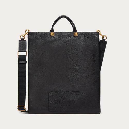  VALENTINO華倫天奴 22年秋冬 男士 手提包 Cabas plat VALENTINO GARA_VANI IDENTITY en cuir
