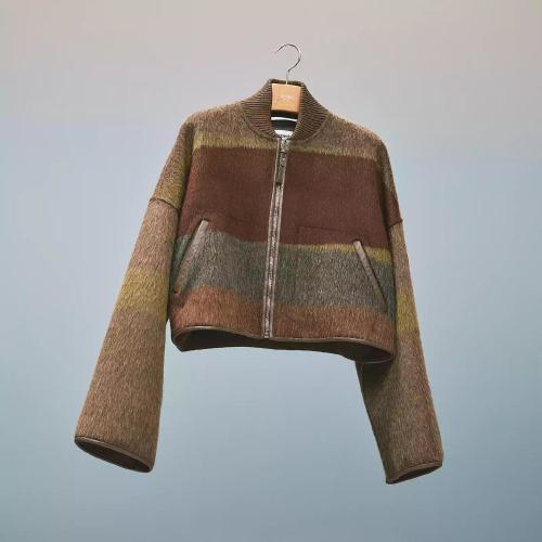  HERMES愛(ài)馬仕 22年秋冬 女士 罩衫 Bombers court motif ??Rocabar?? H2H0121DD4P38