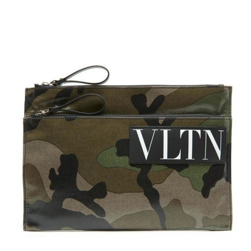 Valentino/華倫天奴   男包男士迷彩色時尚經(jīng)典雙層拉鏈手拿包  QY0B0697PFQ Y25