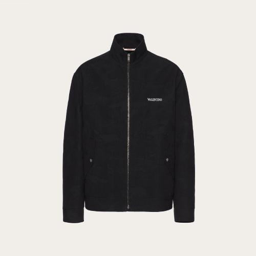  VALENTINO華倫天奴 22年秋冬 男士 夾克 VESTE JACQUARD CAMOUFLAGE EN COTON ET VISCOSE 1V3C