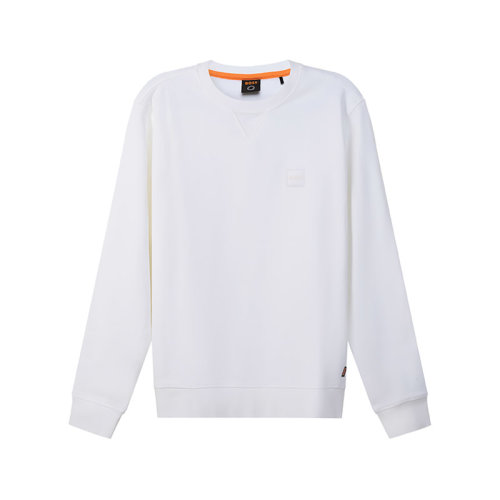 HUGO BOSS/雨果博斯【22春夏新款】男士棉質(zhì)圓領(lǐng)長(zhǎng)袖衛(wèi)衣運(yùn)動(dòng)衫徽標(biāo)貼飾 50468443