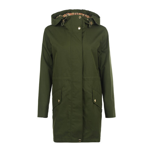 BURBERRY/博柏利女士外套女士長款連帽風衣8054331