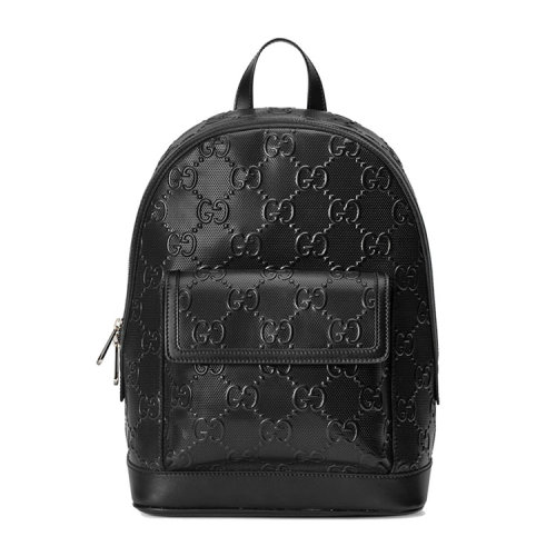 GUCCI/古馳 GG印花壓紋皮革背包6585791W3BN