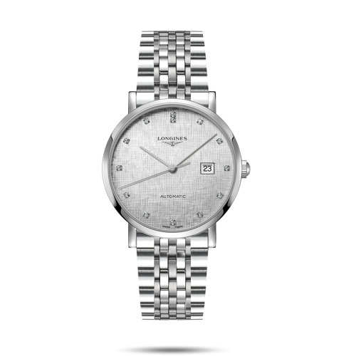 LONGINES/浪琴 22年秋冬新款 博雅系列 男士銀色格紋表盤自動(dòng)機(jī)械機(jī)芯精鋼表殼表帶腕表41毫米L4.911.4.77.6