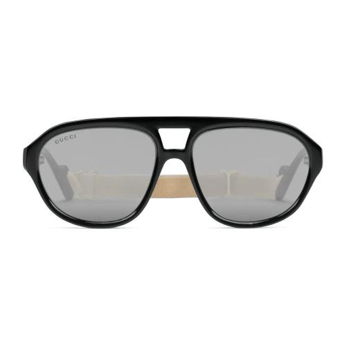  GUCCI古馳 22年秋冬 男士 橢圓形鏡框太陽眼鏡 707467 J1691 1081