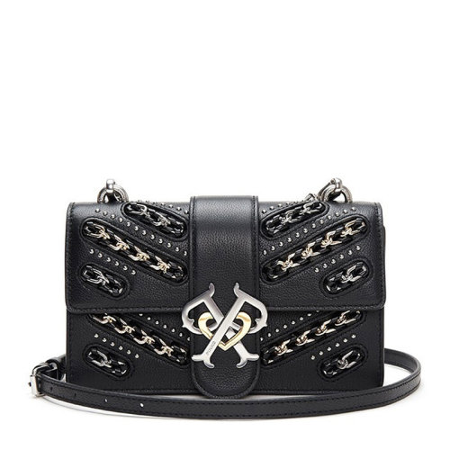 Pinko/品高【情人節(jié)好禮】女士牛皮雙P標識金屬扣單肩包斜挎包女包1P21XV多色可選