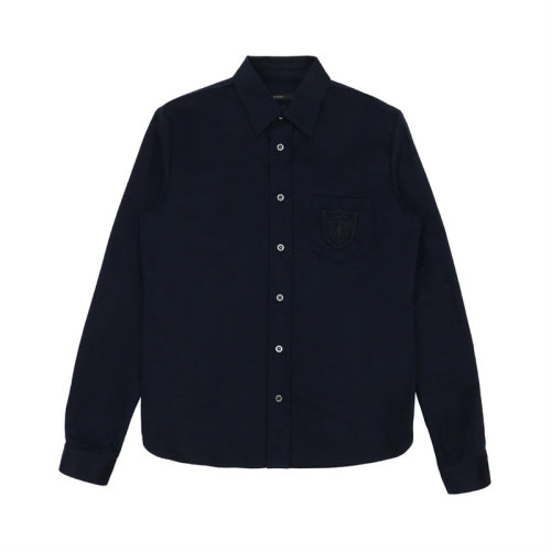 GUCCI/古馳 男士純色棉質(zhì)長(zhǎng)袖上衣襯衣襯衫 387427-Z3572 多色可選