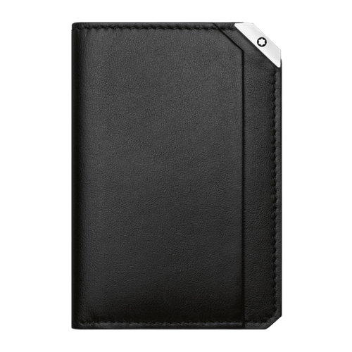 MontBlanc/萬寶龍 男士黑色粘膠纖維便攜卡包 114675