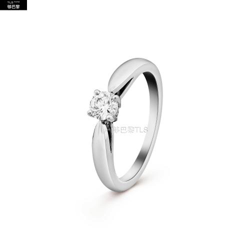  VCA梵克雅寶 22年秋冬 女士 戒指 Bonheur單顆鉆石戒指，0.30克拉的EVV*w*S2級(jí)鉆石 VCARA29100 預(yù)定商品1-3周發(fā)貨