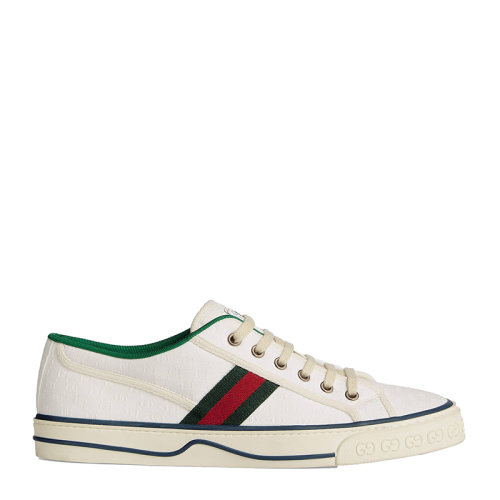 GUCCI/古馳  新款男士白色 Tennis 1977休閑運動鞋 60611199W909085