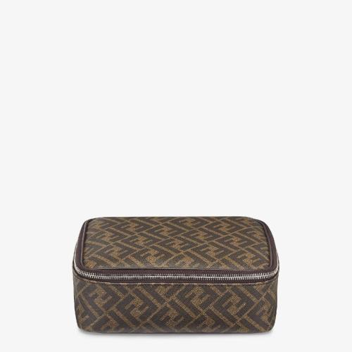  FENDI芬迪 22年秋冬 男士 收納包 黑色布料旅行收納袋 7N0129ALE7F19KW