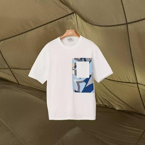  HERMES愛(ài)馬仕 22年秋冬 男士 短袖T恤 T-shirt patch ??Zouaves et Dragons?? H257800HA90