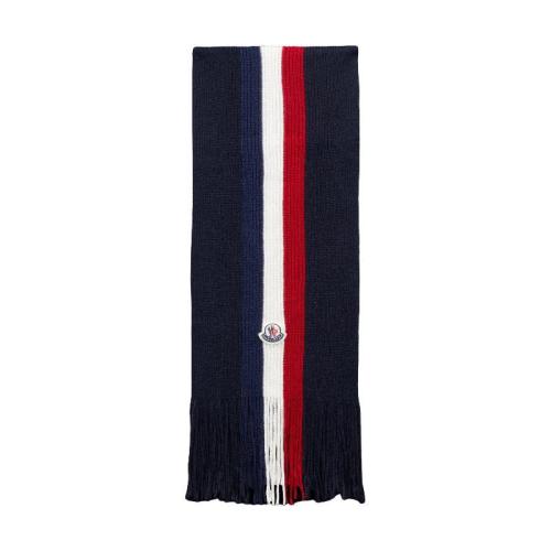  MONCLER蒙可蒙克萊 22年秋冬 男士 圍巾 Tricolour Wool Scarf H20913C00024A9575742