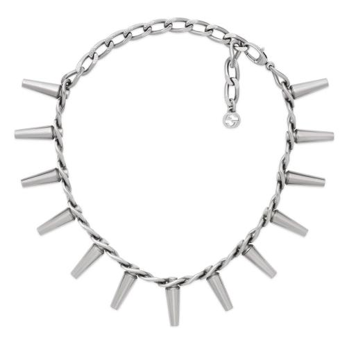  GUCCI古馳 22年秋冬 女士 飾鉚釘項鏈 716746 I4601 0926