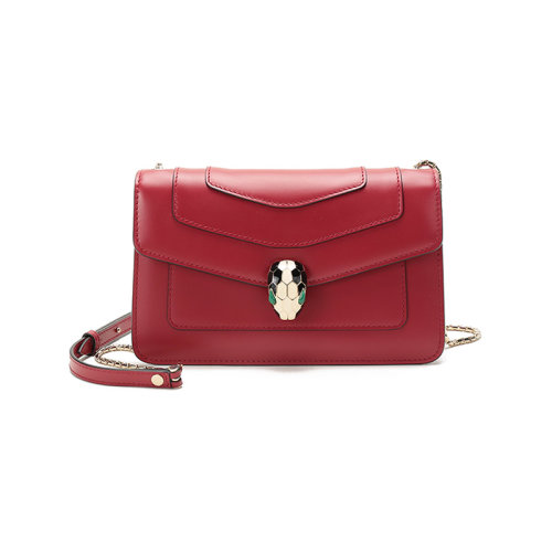 BVLGARI/寶格麗 女士SERPENTI FOREVER系列系列牛皮蛇頭扣單肩斜挎包 280177