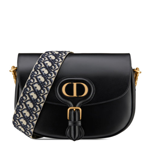 Dior/迪奧 女士大號光面牛皮革Oblique印花刺繡肩帶單肩包 M9320U-MOB多色可選（預(yù)售4-5周發(fā)貨）