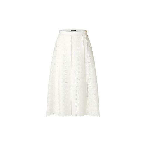  LV路易威登 22年秋冬 女士 半身裙 JUPE PLISSéE a MOTIF MONOGRAM BRODERIE ANGLAISE 1AAAPL