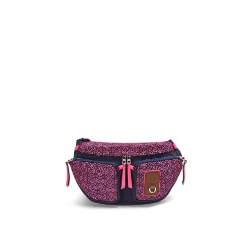  LOEWE羅意威 22年秋冬 男士 腰包 Large bumbag in Anagram jacquard and nylon B687A26X03-58