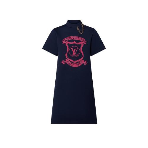  LV路易威登 22年秋冬 女士 連衣裙 ROBE SWEATSHIRT a BLASON LV 1AAEQB 1AAEQ9 1AAEQ6 1AAEQ8