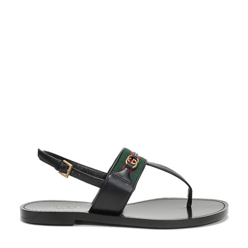 GUCCI/古馳 女士皮革平底涼鞋 624308 DH790