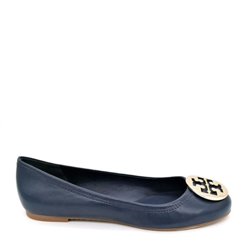 TORY BURCH/ 湯麗柏琦  女士羊皮平底鞋單鞋 靛藍(lán)色 31824 403