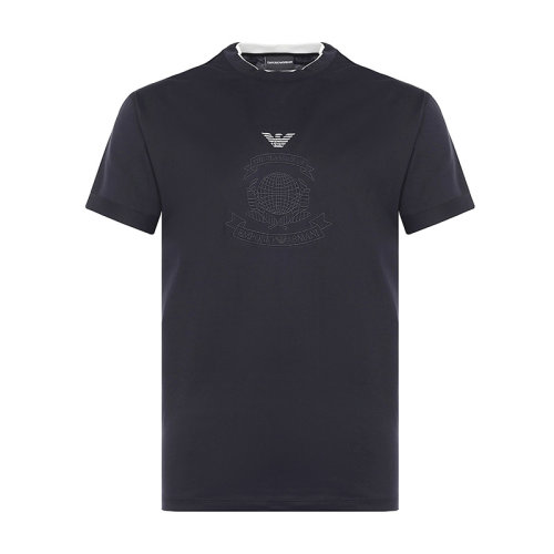 EmporioArmani/安普里奧阿瑪尼棉質圓領男士短袖T恤3G1TL91JTUZS909