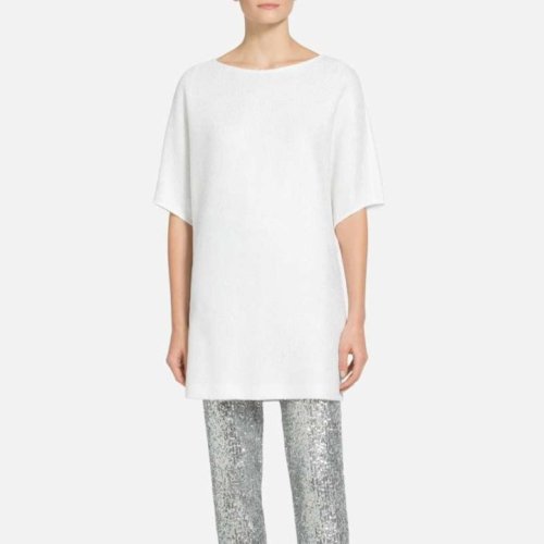 St.John/盛薔奢華紋理針織女士短袖T恤K520051