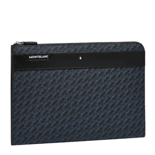 Mont Blanc/萬寶龍 M_Gram 4810系列 男士拼色PVC M字形圖案手拿包零錢包公文包男包 127429