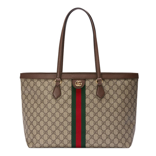 GUCCI/古馳  新款女士Ophidia GG帆布中號(hào)手提包 63168596IWB8745