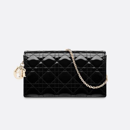  DIOR迪奧 22年秋冬 女士 單肩包 Lady Dior 手拿包 S0204OVRB_M900 預(yù)定商品1-3周發(fā)貨