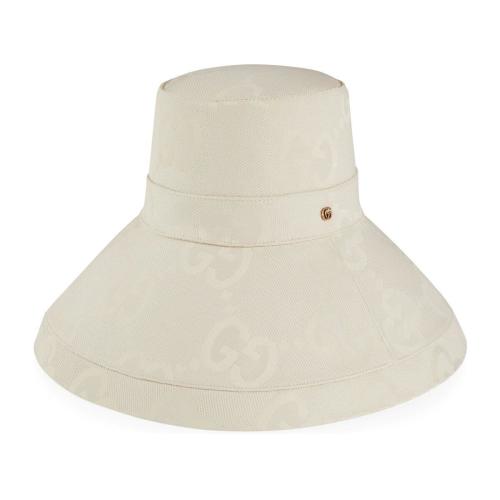  GUCCI古馳 22年秋冬 女士 超級(jí)GG寬邊帽 701691 3HAI2 9000