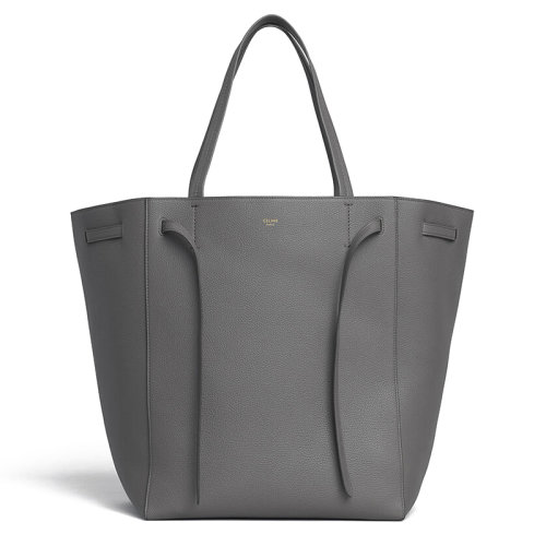 CELINE/賽琳 經(jīng)典PHANTOM系列 灰色荔枝紋小牛皮中號(hào)手提單肩托特購(gòu)物包 189143TNI.10DC