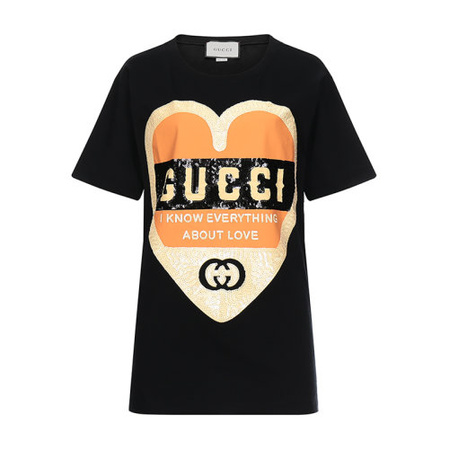 GUCCI/古馳 愛心印花 女士短袖T恤 492347 XJB72