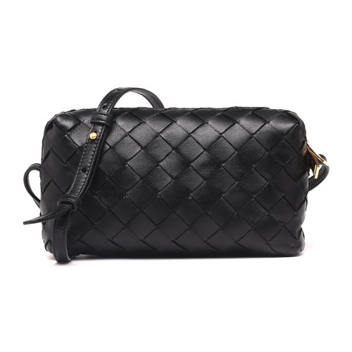 Bottega Veneta/葆蝶家羊皮革菱格編織女士單肩包斜挎包 609407VCPP5