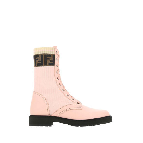 FENDI/芬迪  女鞋 時尚 女士粉色系帶高筒靴 8T6780A3H4F1C3A HKY012467