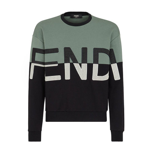 FENDI/芬迪 運(yùn)動衫 拼色棉質(zhì)運(yùn)動衫 男衛(wèi)衣FAF626A527