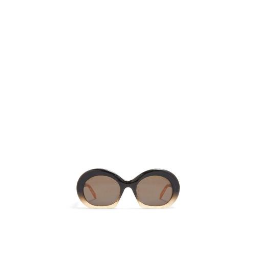  LOEWE羅意威 22年秋冬 女士 太陽(yáng)眼鏡 Halfmoon sunglasses in acetate G832270X06-6246