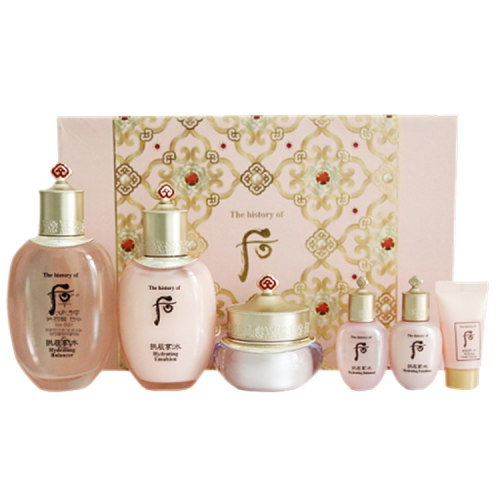 Whoo/后  拱辰享水沄系列/水妍禮盒6件套（正裝：水150ml+乳110ml+面霜30ml）