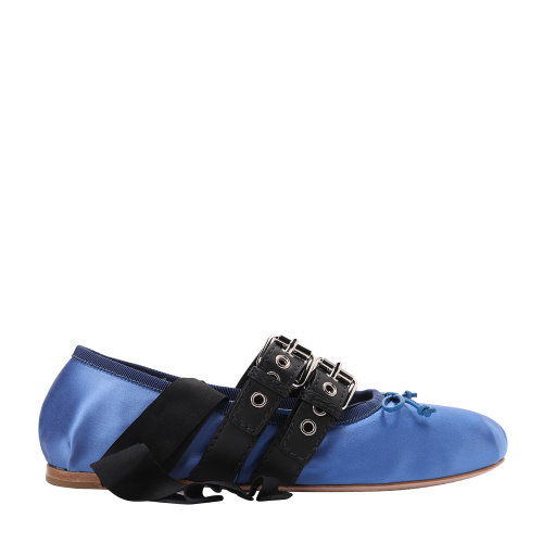 Miu Miu/繆繆 女士綁帶式芭蕾舞平底鞋 5F466A_3I5L_F0EKP_F_005