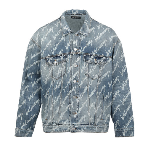 Balenciaga/巴黎世家/男士牛仔外套681690TJW9