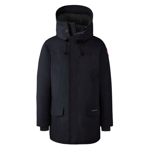 CANADA GOOSE/加拿大鵝   LANGFORD系列 男士海軍藍連帽毛邊防風派克大衣2062M-MARINE